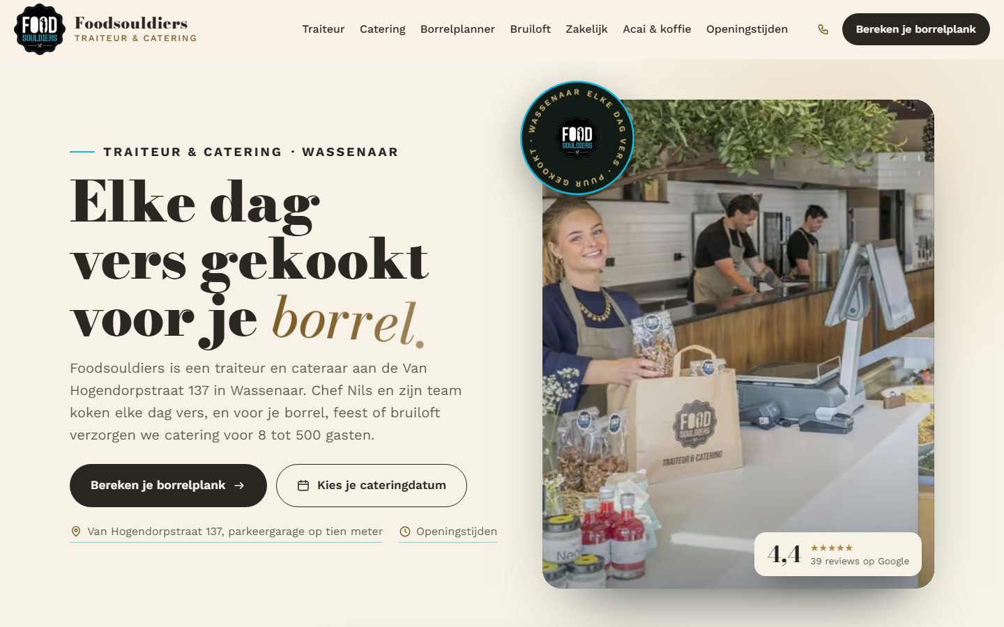 De website van FoodSouldiers